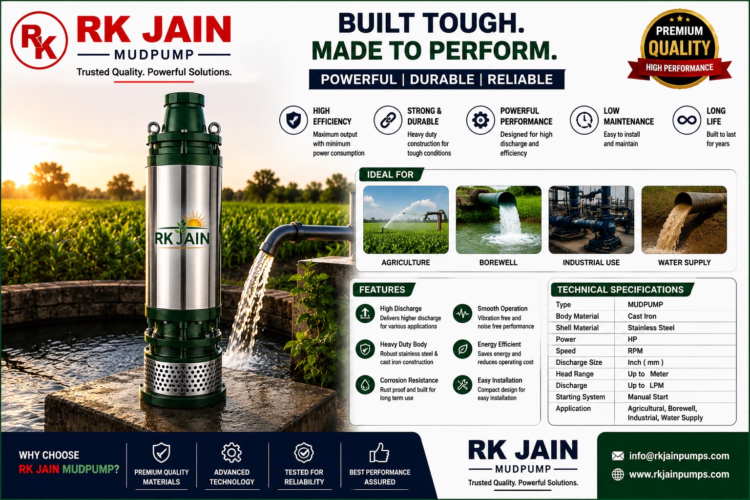 RK Jain Mud Pump